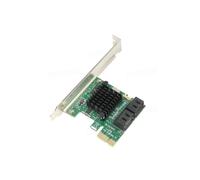 PCIE to SATA Expansion Card PCI Express X1 4 Ports Adapter,A