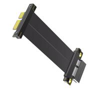 PCIE4.0 - 1 extensor de tarjeta elevadora en ángulo recto de 180 grados a 90 grados para tarjeta de expansión de placa base de computadora