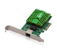 PCIex4 - Adaptador de red Ethernet RJ45 10G, tarjeta de red NIC RJ45 de un solo puerto, velocidad de datos 10/100/1000M/2.5G/5G/10Gbps, compatible con Windows Server/Windows/Linux/Ubuntu, verde
