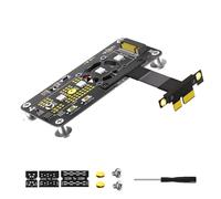 PCIExpress PCIE3.0 1X a NGFF M Ranura NVME HDDs Convertidores Tarjeta Adaptadora con Cable de Extensión de Velocidad Rápida NVMe SSDs Adaptador