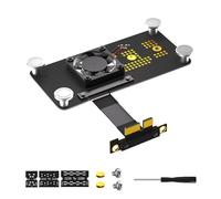 PCIExpress PCIE3.0 1X a NGFF M Ranura NVME HDDs Convertidores Tarjeta Adaptadora con Cable de Extensión de Velocidad Rápida NVME SSDs Adaptador