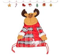 Pcingsia Bolsas de tela para dulces de Navidad, bolsas de regalo de tela, bolsas de muñeca de Papá Noel, decoración de Navidad, reutilizable, bonita bolsa de regalo con cordón para Navidad