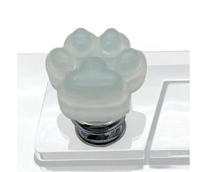 Pcingsia Botón de descarga de inodoro | Ayuda de botón de descarga luminosa - Asistente de uñas largas de garra de gato, herramienta auxiliar para protección de uñas de baño