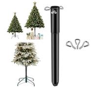 Pcingsia Extensor de altura de árbol de Navidad artificial de 14.8 pulgadas, elevador de árbol de metal resistente con 3 tornillos de fijación, poste de extensión de base ajustable, soporte de árbol