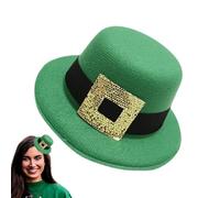 Pcingsia Sombrero verde | Gorras de disfraz de San Patricio - Sombreros verdes del día de San Patricio para mujeres y hombres, accesorios de atuendo