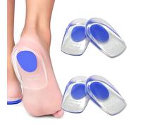 pclapora 2 Pares Taloneras de Gel, Protector de Talón y Tobillo, Aliviar el Dolor Suave Almohadillas de Gel Para Talones, para la Reducción del Impacto Plantar, Fascitis Plantar, Espolones Calcáneos