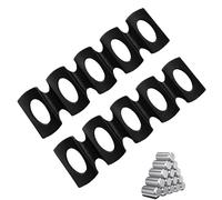 pclapora 2 Piezas Porta Botellas Nevera, Negro Porta Botellas de Nevera, Apilable Soporte Apilable para Cerveza, Estante para Botellas, para Almacenamiento de Cerveza, Agua Mineral, Bebidas Enlatadas