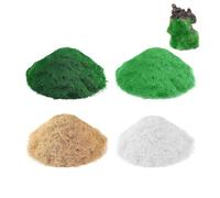 pclapora 4 Piezas Mechones de Hierba EstáTica, 3.0mm Hierba Cuatro Colores Mini, Mini Flotador Césped Estático, Paisaje Estático Caja Modelo para Máquina Flocado Aplicador, Modelo Artificial