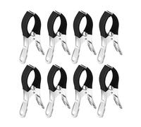 pclapora 8 Piezas Pinzas para Toalla de Acero Inoxidable, Pinzas Grande para Toalla de Playa, Clip de Toallas de Playa, Resistentes al Viento, Clips de Metal, Clip Multifuncional, Clips para Edredón