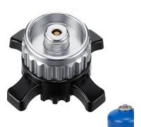 pclapora Adaptador Cartucho Gas Compatible con Campingaz CV Easy Clic a Válvula Rosca EN417, Conexión Hermética en Latón y Aleación Metálica para Cocina Portátil Camping Exterior