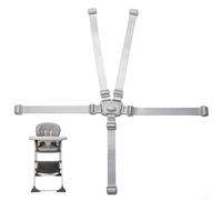 pclapora Arnes Seguridad Silla Niño, Arnés de Seguridad de 5 Puntos para Tronas, Cinturón Cochecito de Bebé, para Alta Cochecito de Niños y Comer Fuera Viajes Accesorio