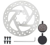pclapora Rotor de Freno de Disco de Bicicleta de 140 mm, Disco de Freno de Bicicleta de Acero Inoxidable con 6 Tornillos, para Segway Ninebot F20 F25 F30 F40, KUGOO M4 / M4 Pro
