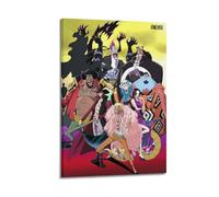 PCMOAUDB Póster de anime de una pieza con diseño de Seven Warlords of the Sea, lienzo decorativo para pared e impresión artística moderna para decoración de dormitorio familiar, 30 x 45 cm