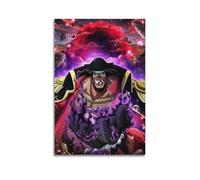 PCMOAUDB Póster de anime de una pieza de Marshall D. Teach Póster decorativo de lienzo para pared e impresión artística moderna de decoración de dormitorio familiar, 60 x 90 cm