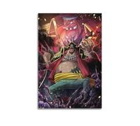 PCMOAUDB Póster de anime de una pieza de Marshall D. Teach Póster decorativo de lienzo para pared e impresión artística moderna de decoración de dormitorio familiar, pósteres de 20 x 30 pulgadas (50 x