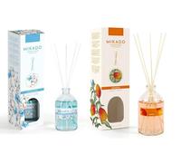 PCMOVILES Mikado Ambientador Algodon Y Mango 100 ml - Pack de 2 Unidades - Aroma Fresco y Natural - Difusor de Varillas para Casa, Oficina y Armario