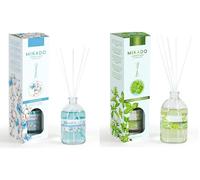 PCMOVILES Mikado Ambientador ALGODON Y OREGANO 100 ml - Pack de 2 Unidades - Aroma Fresco y Natural - Difusor de Varillas para Casa, Oficina y Armario