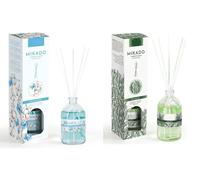 PCMOVILES Mikado Ambientador ALGODON Y ROMERO 100 ml - Pack de 2 Unidades - Aroma Fresco y Natural - Difusor de Varillas para Casa, Oficina y Armario