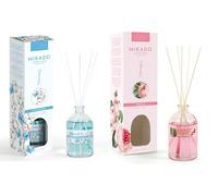 PCMOVILES Mikado Ambientador ALGODON Y ROSAS 100 ml - Pack de 2 Unidades - Aroma Fresco y Natural - Difusor de Varillas para Casa, Oficina y Armario