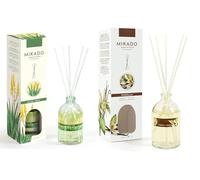PCMOVILES Mikado Ambientador ALOE VERA Y VAINILLA 100 ml - Pack de 2 Unidades - Aroma Fresco y Natural - Difusor de Varillas para Casa, Oficina y Armario