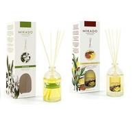 PCMOVILES Mikado Ambientador AZAHAR Y CANELA VANILLE 100 ml - Pack de 2 Unidades - Aroma Fresco y Natural - Difusor de Varillas para Casa, Oficina y Armario