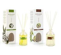 PCMOVILES Mikado Ambientador AZAHAR Y VAINILLA 100 ml - Pack de 2 Unidades - Aroma Fresco y Natural - Difusor de Varillas para Casa, Oficina y Armario