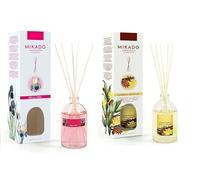 PCMOVILES Mikado Ambientador BELLE EPOQUE Y CANELA VANILLE 100 ml - Pack de 2 Unidades - Aroma Fresco y Natural - Difusor de Varillas para Casa, Oficina y Armario