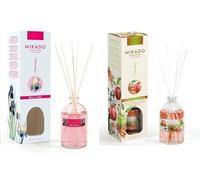 PCMOVILES Mikado Ambientador BELLE EPOQUE Y MANZANA & CANELA 100 ml - Pack de 2 Unidades - Aroma Fresco y Natural - Difusor de Varillas para Casa, Oficina y Armario
