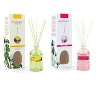 PCMOVILES Mikado Ambientador DAMA DE NOCHE Y BELLE EPOQUE 100 ml - Pack de 2 Unidades - Aroma Fresco y Natural - Difusor de Varillas para Casa, Oficina y Armario
