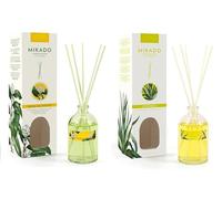 PCMOVILES Mikado Ambientador DAMA DE NOCHE Y CITRONELA 100 ml - Pack de 2 Unidades - Aroma Fresco y Natural - Difusor de Varillas para Casa, Oficina y Armario