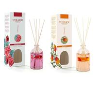 PCMOVILES Mikado Ambientador FRAMBUESA Y MANGO 100 ml - Pack de 2 Unidades - Aroma Fresco y Natural - Difusor de Varillas para Casa, Oficina y Armario
