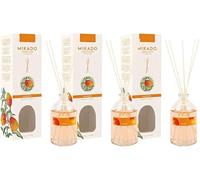 PCMOVILES Mikado Ambientador MANGO 100 ml - Pack de 3 Unidades - Aroma Fresco y Natural - Difusor de Varillas para Casa, Oficina y Armario