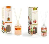PCMOVILES Mikado Ambientador MANGO Y MANZANA & CANELA 100 ml - Pack de 2 Unidades - Aroma Fresco y Natural - Difusor de Varillas para Casa, Oficina y Armario