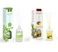 PCMOVILES Mikado Ambientador OREGANO Y CANELA VANILLE 100 ml - Pack de 2 Unidades - Aroma Fresco y Natural - Difusor de Varillas para Casa, Oficina y Armario