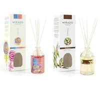 PCMOVILES Mikado Ambientador PIRULETA Y VAINILLA 100 ml - Pack de 2 Unidades - Aroma Fresco y Natural - Difusor de Varillas para Casa, Oficina y Armario