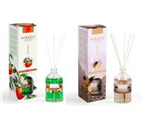 PCMOVILES Mikado Ambientador TOMATERA Y MISTERIOSO PALO SANTO 100 ml - Pack de 2 Unidades - Aroma Fresco y Natural - Difusor de Varillas para Casa, Oficina y Armario