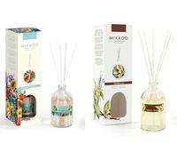 PCMOVILES Mikado Ambientador TROPIC PAPAYA Y VAINILLA 100 ml - Pack de 2 Unidades - Aroma Fresco y Natural - Difusor de Varillas para Casa, Oficina y Armario