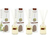 PCMOVILES Mikado Ambientador Vainilla 100 ml - Pack de 3 Unidades - Aroma Fresco y Natural - Difusor de Varillas para Casa, Oficina y Armario