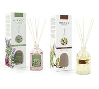 PCMOVILES Mikado Ambientador WILD GARDEN Y VAINILLA 100 ml - Pack de 2 Unidades - Aroma Fresco y Natural - Difusor de Varillas para Casa, Oficina y Armario