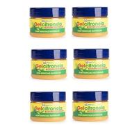 PCMOVILES Pack 6 Latas Gel Citronela Repelente Mosquitos 100g | Esencias Naturales | Antimosquitos Ecológico Interior y Exterior | Aroma Fresco y Duradero