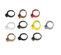 pcmoviles - Pack de 10 Anillas para Bebedero de Olleta de Cristal - Sujeción para Jaulas de Jilgueros - Colores Variados