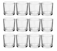 pcmoviles Pack de 12 Vasos de Chupito Istambul | 40 ml | Cristal Transparente y Resistente | Vasitos Shot para Licores, Tequila y Degustaciones