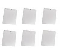 pcmoviles - Pack de 6 Tapacelos Laterales C2 Cortos Blancos para Jaulas de Jilgueros - Separadores Antivisión para Concursos y Aviarios