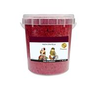 pcmoviles - Pasta de Cría Roja para Aves | Cubo de 900 g | Alta en Proteínas | Nutrición Completa para Crecimiento y Plumaje | Ideal para Época de Cría