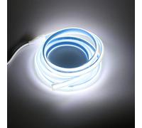 pcning Tira LED COB 220V 1M 15 Watts sin transformador con Interruptor, 1 Metros Tiras LED Luz IP67 Impermeable Strip Light Para Interior Exterior (Blanco Frio, 1)