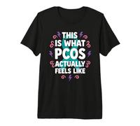 PCOS Awareness PCOS Warrior Invisible Enfermedad Apoyo Camiseta Premium