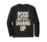 PCOS Awareness PCOS Warrior Invisible Enfermedad Apoyo Manga Larga