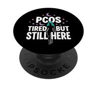 PCOS Awareness PCOS Warrior Invisible Enfermedad Apoyo PopSockets PopGrip Adhesivo