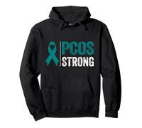PCOS Camisa de concienciación PCOS Síndrome Ovario Poliquístico Fuerte Sudadera con Capucha