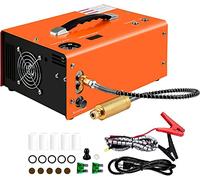 PCP Compresor de aire, 300 bar, 4500 psi, bomba de alta presión, transformador, pistola de aire, inflador de rifle neumático, filtro separador de agua y aceite integrado, alimentado por coche de 12 V